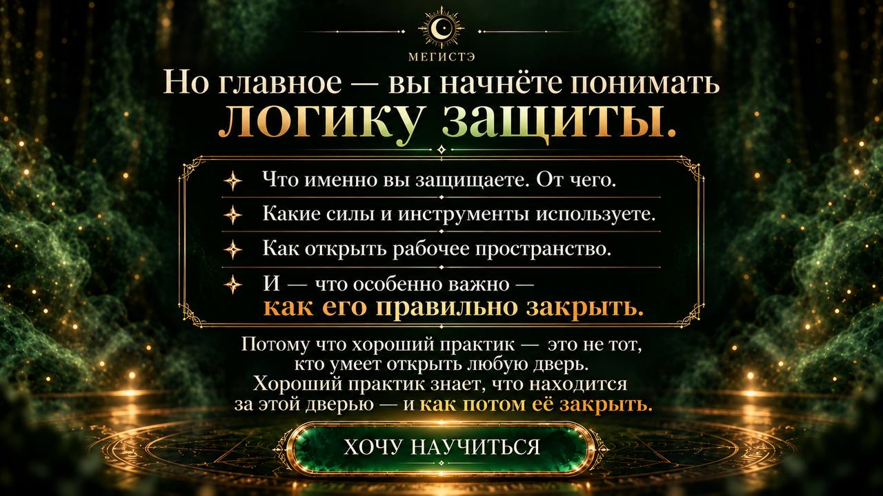 Логика защиты магического пространства